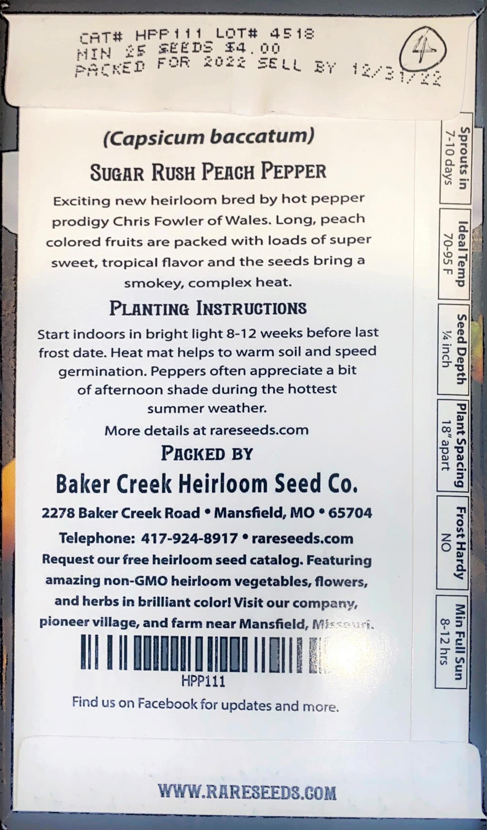 Sugar Rush Peach Pepper