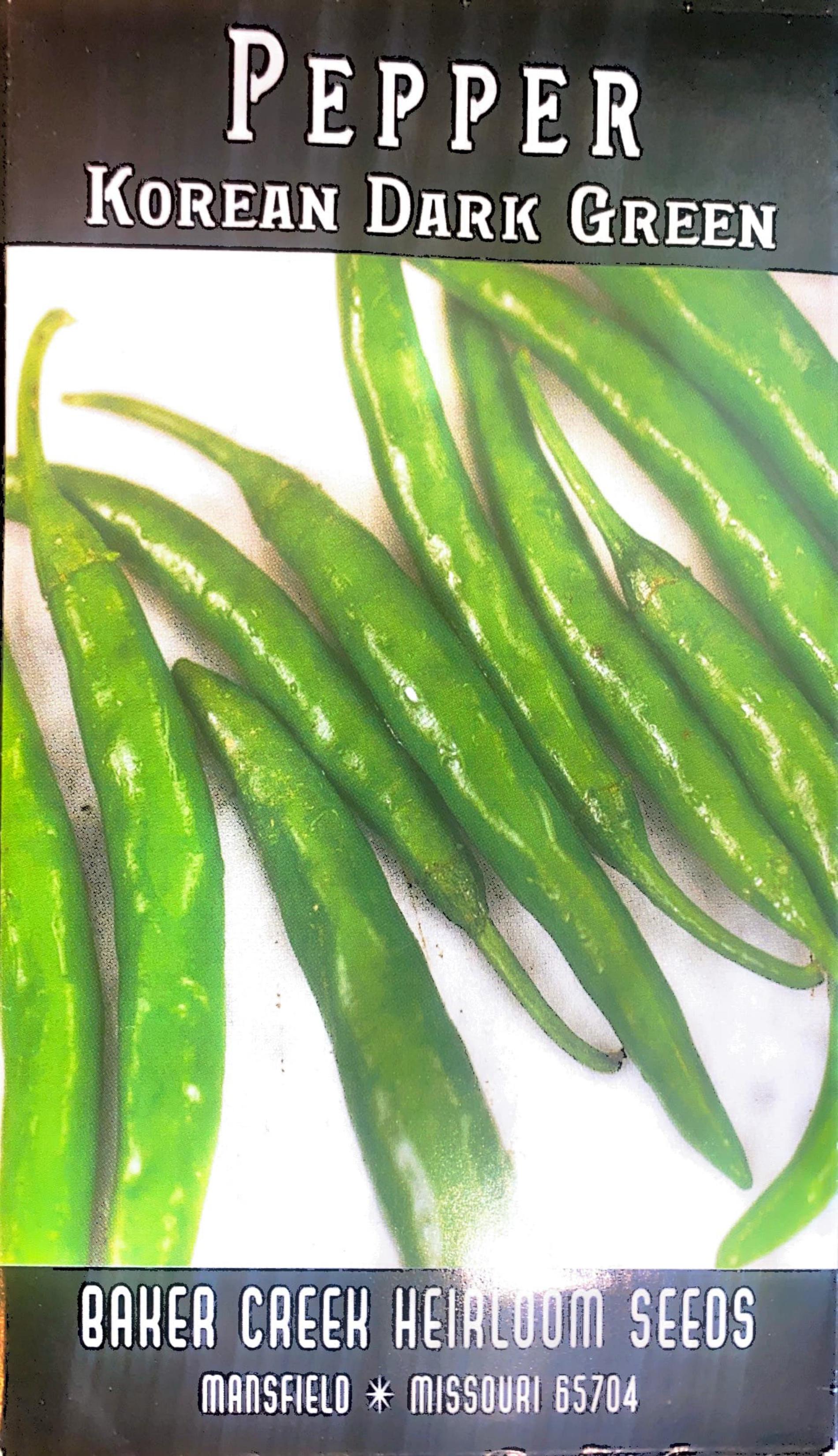 Korean Dark Green Pepper